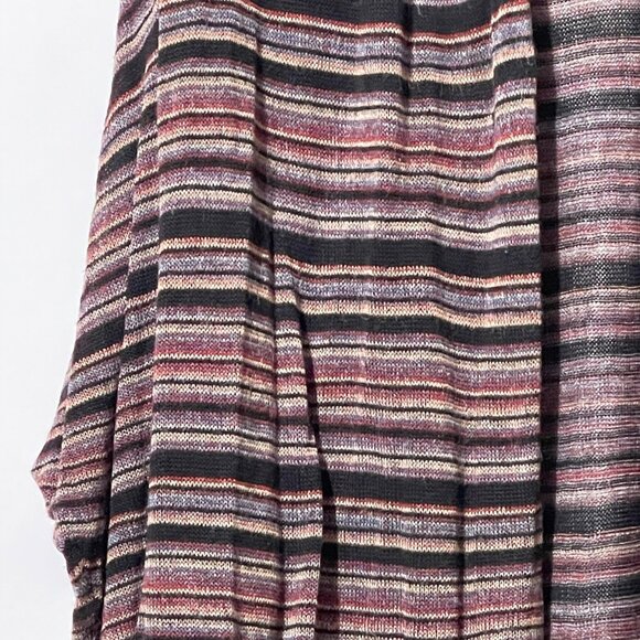 Willow & Clay Size Medium/Large Purple Striped Open-Front Cardigan - Picture 3 of 9
